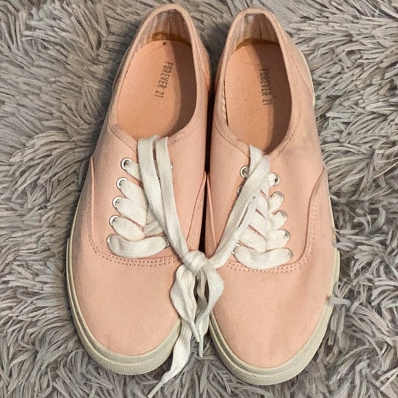 Forever 21 pink sneakers size 6 - Picture 2 of 5